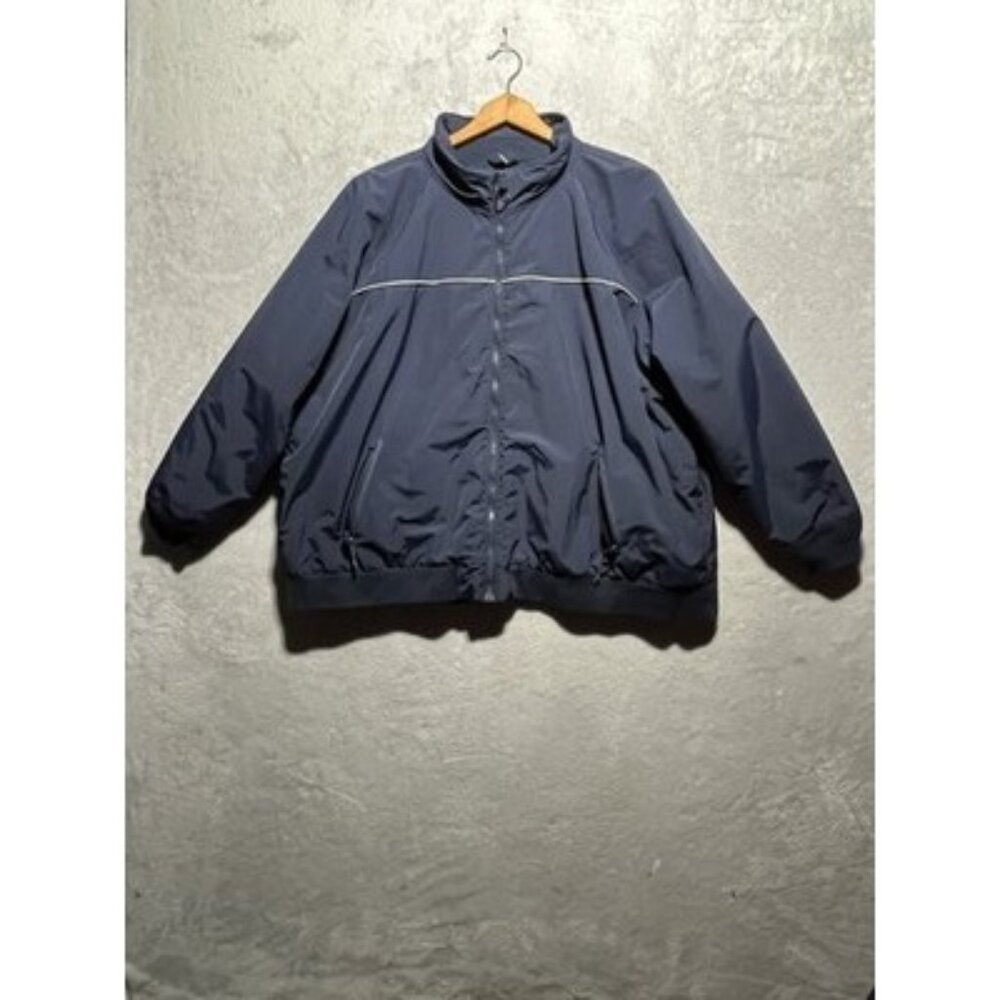 Lands' End Womens Plus 3X Navy‎ Blue Classic Squall Jacket
